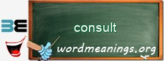 WordMeaning blackboard for consult